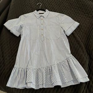 Zara Blue Striped Dress